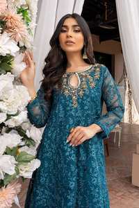 Meilleures ventes Derniers modèles Vêtements pour femmes pakistanaises Couleur unie Shalwar Kameez Robe Tailles personnalisées Tenue de soirée décontractée - Product Image 2