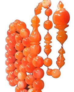 Chapelet turquoise écologique en résine naturelle peint à la main, perles de prière Tasbih en gros - Product Image 2