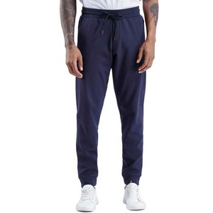 Bleu marine léger toile élastique taille moyenne pantalon de jogging pour homme respirant OEM sur mesure style High Street - Product Image 4