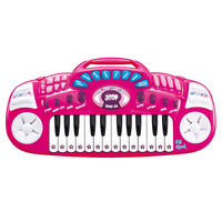 Handle Battery Operated Electronic Educational Kids Toy Keyboard Multifunction Instruments