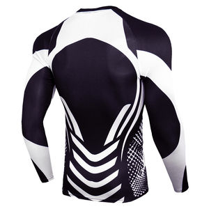 2024 alta calidad precio barato Mma compresión Rash venta al por mayor Rash Guard para hombres personalizado impreso Jiu Jitsu Rashgurad - Product Image 6