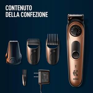 Recortadora de Barba Eléctrica para Hombre con 40 Ajustes de Longitud de Cabello y Cuchilla de Acero Inoxidable, con Cable e Impermeable IPX7 - Product Image 5