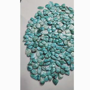 205ชิ้นของ Larimar ธรรมชาติ13มม. ถึง23มม. รูปไข่ลูกแพร์แฟนซี Cabochon 2150 CTS Lot คุณภาพการขายเครื่องประดับอัญมณีหลวมเรา $276 - Product Image 6