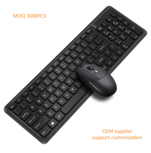 Mới Nhất Chất Lượng Cao Tùy Biến 2.4G Bàn Phím Không Dây Chuột Combo Với Pin Khô - Product Image 1