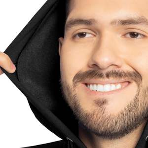 Sweat à capuche unisexe à fermeture éclair, confortable, entièrement zippé, en tissu doux mélangé de coton, manches longues, vêtement d'hiver, formel, séchage rapide - Product Image 4