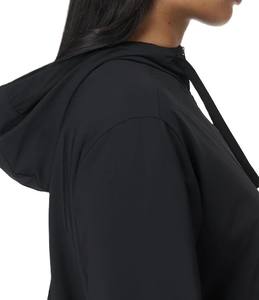 Low MOQ Custom OEM Service <b>Women</b> Solid Color Winter Custom Logo Print <b>Women</b> Sweatshirt Hoodies Stand Collar With <b>Half</b> <b>Zip</b> - Product Image 6