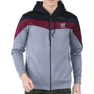 Nouveau style de sweat à capuche décontracté en coton mélangé avec fermeture éclair, best-seller, sweat à capuche de haute qualité avec fermeture éclair en coton et polyester - Product Image 1
