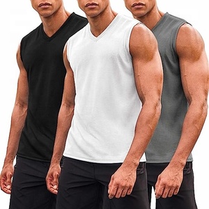 Vente en gros de débardeurs de sport en coton personnalisés pour hommes, sans manches, coupe musclée, pour l'entraînement, singlet de musculation, vêtements de musculation OEM - Product Image 6