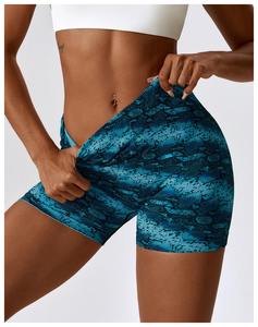 กางเกงโยคะพิมพ์ลายดิจิทัลไร้รอยต่อ กางเกงฟิตเนสกระชับสัดส่วน กางเกงกีฬาเอวสูงยกสะโพกสำหรับผู้หญิง - Product Image 3