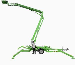 Plateforme élévatrice télescopique hydraulique de qualité supérieure, 10m-24m, pour l'élagage des arbres, remorque, alimentation manuelle, personnalisable, ODM - Product Image 3