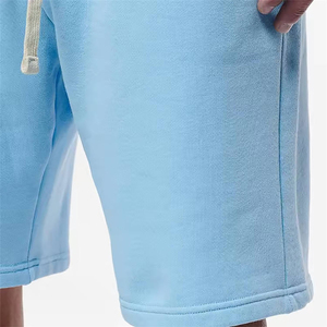 Pantalones Cortos Deportivos de Felpa Francesa 100% Algodón de Alta Calidad para Hombre, Logotipo Personalizado, Casual, Talla Grande, Ecológicos, con Estampado Sólido - Product Image 4