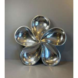 Ensaladera de frutas florales de alta calidad, centro de mesa, vajilla elegante, cuencos, cuenco de servicio de Metal reutilizable y plato de exportación - Product Image 6