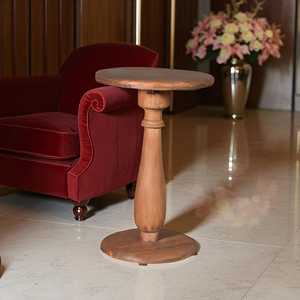 Solid Wood <b>Rustic</b> Design <b>Side</b> <b>Table</b> for Bedroom Home Furniture - Product Image 2