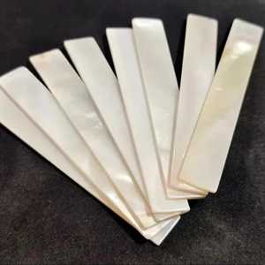 Cuentas de concha blanca Natural en forma de corazón, cuentas de concha de agua dulce de madreperla para hacer joyas DIY, pulsera - Product Image 1