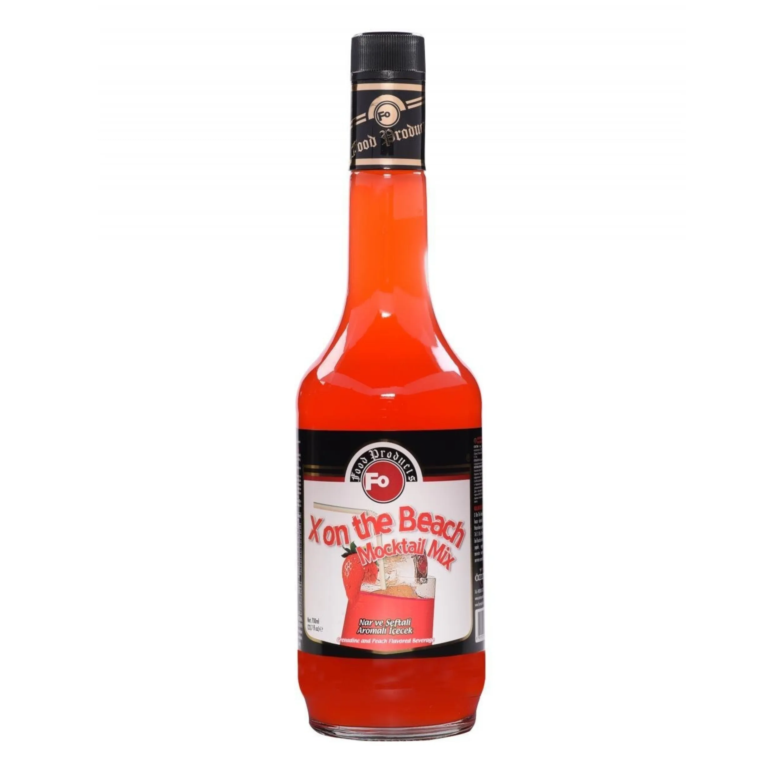 Fo X On The Beach Ready Mocktail Mix 700 ml Flavored Cocktail Syrups Wholesale for Hotel Restaurant Bar Cafe