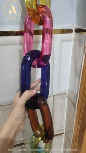 ห่วงโซ่อะคริลิคติดผนังที่ทันสมัยทำด้วยมือของตกแต่งบ้านแบบผูกติดเองสำหรับแขวนทั้งชิ้นทำจากเรซินที่น่ารักที่สุด - Product Image 3