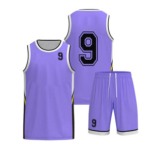 Ensemble de maillot et short de basket-ball unisexe, léger, respirant, séchage rapide, 100% coton, vêtements de sport pour l'entraînement en équipe - Product Image 2