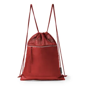 Zaino Ecologico in RPET Pearl, Sacca Sportiva Promozionale con Coulisse per Gadget - Product Image 4