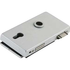 ตู้เก็บของสำนักงานแบบคลาสสิก พร้อมประตูกระจกอะลูมิเนียมอัลลอยด์สีเงินเคลือบผิวแบบอะโนไดซ์  ทรงกระบอก DIN ซ้าย-DORMA-GLAS - Product Image 1