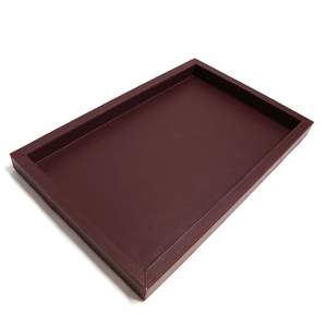 Atractiva bandeja de cuero para usar en mostradores de bar, mesas de comedor o arreglos de servicio al cliente en eventos sociales - Product Image 6