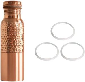 Stylish handcrafted <b>copper</b> <b>drinking</b> <b>bottle</b> combining traditional craftsmanship with modern design for retail, gifting, and whole - Product Image 6