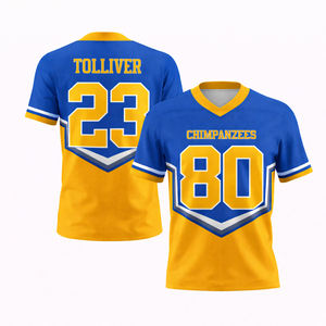 Maillot de football américain personnalisé rouge et noir en gros 2026 – Nom et numéro personnalisés, uniforme d'équipe - Product Image 3