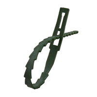 Attache réglable en plastique vert de 17 cm pour pots de fleurs et jardinières, support d'arbre - Style campagnard, utilisation au sol RAPITECH GT002