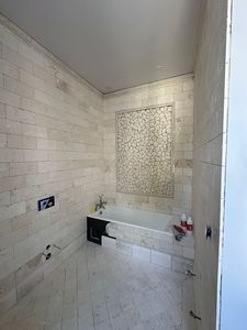 Beige Fosilled Limestone Tile Square Honed <b>Brushed</b> Surface Durable Minimalist Design for Wall Cladding Villa Hotel <b>Flooring</b> - Product Image 6