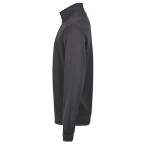 Felpa Personalizzata con Mezza Zip in Tessuto Interlock a Coste per Felpe e Maglioni Promozionali - Product Image 4