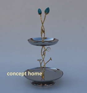 Elegante y Lujoso Soporte para Tartas Árabe de Acero Inoxidable Ecológico, Diseño Moderno, Apto para Lavavajillas, para Fiestas en Casa, Opciones Personalizables - Product Image 2