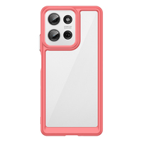 Nouvelles coques de protection colorées en acrylique transparent souple TPU, design uni, pour téléphones Moto G85 G75 G55 G35