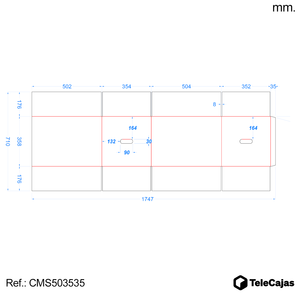 Boîte en carton robuste de taille moyenne de 50x35x35 cm avec poignées pour déménagement ou envoi de disques vinyles - Product Image 5