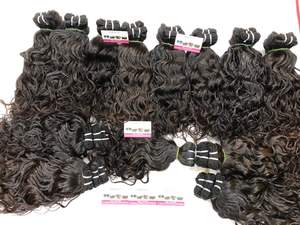 PESO LIGERO REUTILIZABLE VOLUMEN COMPLETO RECTO CRUDO CAMBODIANO UNISEX PRE UNIDADO SALUDABLE FINAL DE COBERTIMIENTO PELO GRATIS PAQUETES HAIR KING INDIA - Product Image 4