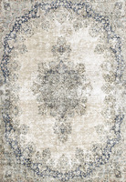 Tapis turc Adiva 20 pieds, tissé jacquard, fait à la machine, lavable, avec envers en polyester antidérapant, à poils ras, vente en gros