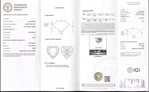 Corte de corazón suelto 1.0ct 1.5ct 2.0ct DE VVS VS Diamantes cultivados en laboratorio para la fabricación de joyas Laboratorio Hacer diamante con certificado IGI - Product Image 3