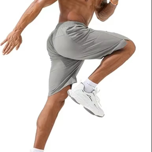 Pantalones Cortos Personalizados de Estilo Urbano para Hombre, de Algodón y Elastano, Transpirables, Antiarrugas, Casuales, con Cordones, Diseño Sólido, Servicio OEM - Product Image 2