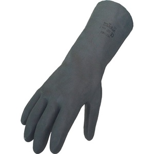 Gants chimiques noirs taille 9 pour la catégorie III ASATEX EN 388 & EN 374, lot de 10, usage domestique - Product Image 1