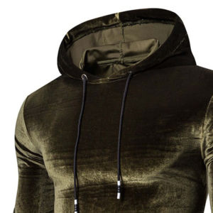 Meilleur Matériel Taux Raisonnable Hommes Velours À Capuche Anti-Rides Léger Sur Mesure Velours À Capuche Qualité Premium - Product Image 2