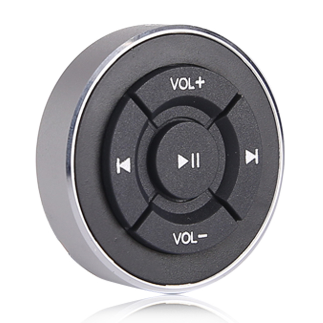 Wireless Media Bluetooth Button Remote Controller Car Motorcycle Bike Steering Wheel MP3 Music Play for IOS Android Phone Tablet