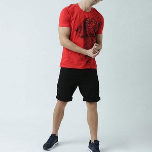 เสื้อยืดผู้ชายสำหรับฤดูร้อนเสื้อยืดผู้ชายแบบเรียบง่ายพิมพ์ลาย DTF DTG220ผ้าฝ้าย100% กรัมเฮฟวี่เวททรงหลวมพอดีตัวแห้งเร็ว - Product Image 3