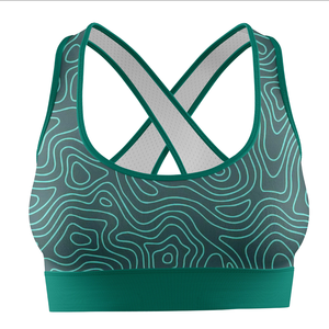 Soutien-gorge de sport léger et respirant à quatre directions extensible avec un motif de fleur d'anthurium sur le devant, personnalisé, pour le yoga, la remise en forme, la course à pied, pour femmes - Product Image 2