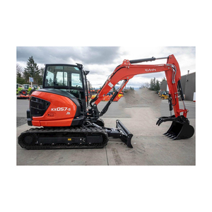 Miniexcavadora Premium Kubota, equipo compacto duradero sobre orugas, hidráulico eficiente para la construcción de paisajismo agrícola - Product Image 3