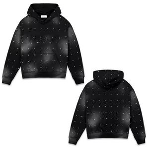 Vintage Acid Wash Regular Fit Unisex Winter Hoodie Custom Streetwear Pullover Stone <b>Work</b> <b>Fleece</b> French Terry Cotton (Wholesale) - Product Image 4