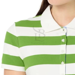 Polos de Manga Corta para Mujer al por Mayor, Personalizables, Estilo Urbano, Cómodos, con Botones, para Golf, OEM - Product Image 3