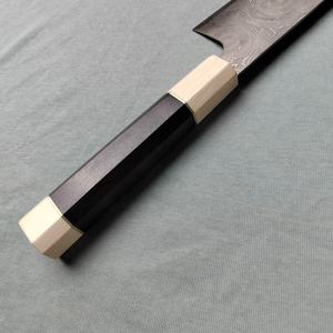 Venta al por mayor, pedidos a granel personalizados, servicio OEM y ODM, cuchillo de Chef de cocina de acero de alta dureza Damasco profesional, hoja afilada fija - Product Image 6