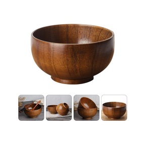 Bandeja para servir masa de madera de acacia de alta calidad Bandeja desechable redonda única para el hogar Hotel Restaurante Uso Tazones de masa caliente-Venta al por mayor - Product Image 2