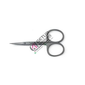 El mejor producto profesional Tijera pequeña de plasma negro para cejas Acero inoxidable con su propio logotipo e instrumento de belleza de color - Product Image 3