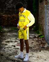 Ensemble personnalisé de 2 pièces veste et short zippés Survêtement coupe-vent Survêtements de jogging pour hommes