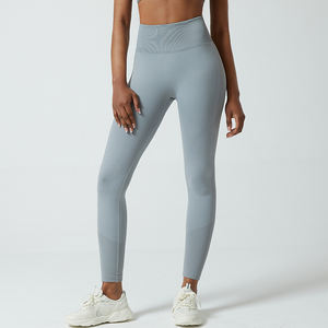 Leggings deportivos transpirables de cintura media para gimnasio para mujer, pantalones deportivos ligeros de secado rápido - Product Image 6