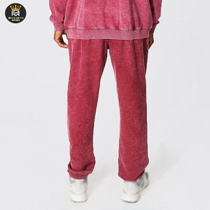 Otoño Invierno ácido lavado pantalones para hombres Casual ácido lavado Joggers pantalones polainas sueltas para hombres pantalones de chándal - Product Image 2